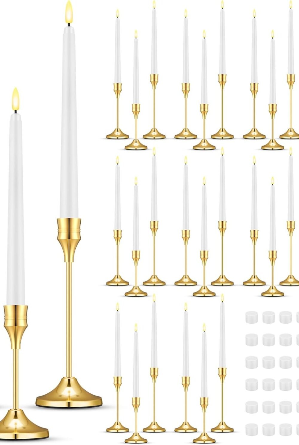 30 Set Gold CandleHolders